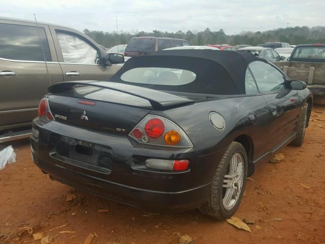 4A3AE55H83E175229 - 2003 MITSUBISHI ECLIPSE SP BLACK photo 4