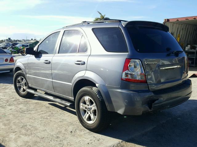 KNDJD733655338245 - 2005 KIA SORENTO EX SILVER photo 3