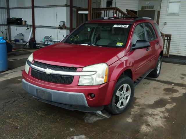 2CNDL13F256040542 - 2005 CHEVROLET EQUINOX LS RED photo 2