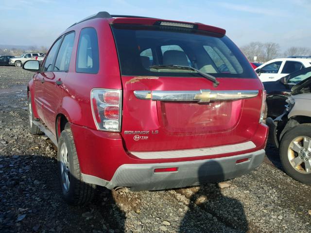 2CNDL13F256040542 - 2005 CHEVROLET EQUINOX LS RED photo 3