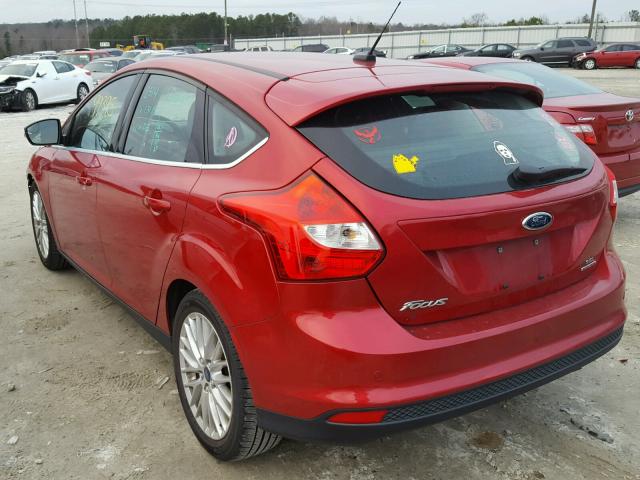 1FAHP3M24CL432918 - 2012 FORD FOCUS SEL RED photo 3