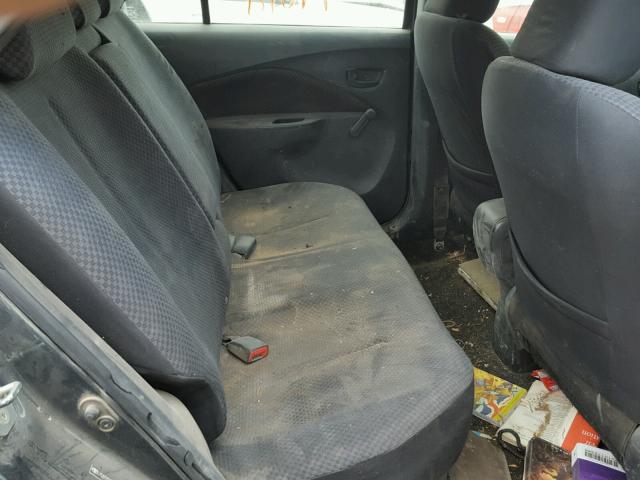 JTDBT923184037199 - 2008 TOYOTA YARIS CHARCOAL photo 6