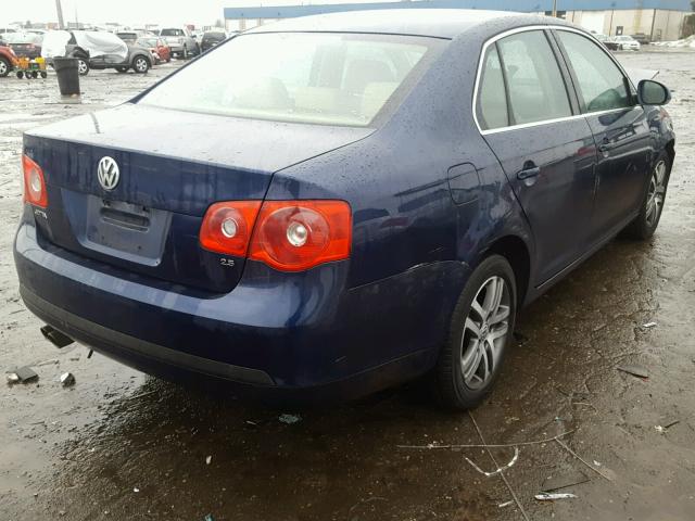 3VWRF71K86M838505 - 2006 VOLKSWAGEN JETTA 2.5 BLUE photo 4