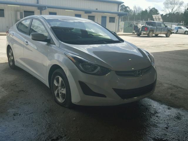 5NPDH4AE4FH548686 - 2015 HYUNDAI ELANTRA SE WHITE photo 1