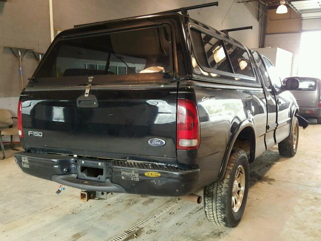 1FTRX18L03NB85018 - 2003 FORD F150 BLACK photo 4