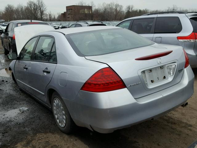 1HGCM56157A133776 - 2007 HONDA ACCORD VAL SILVER photo 3