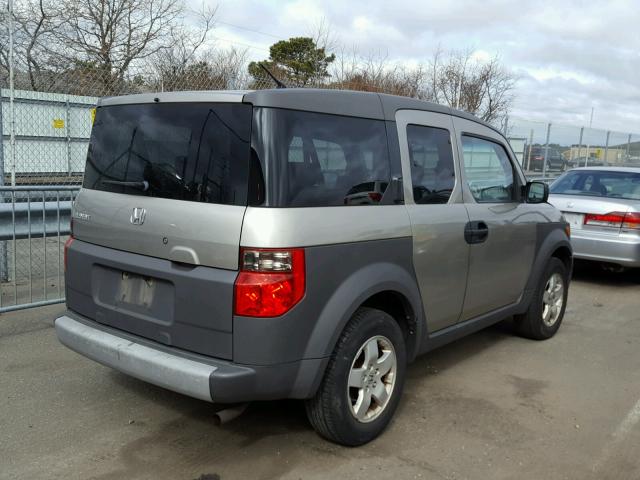 5J6YH27543L044458 - 2003 HONDA ELEMENT EX GRAY photo 4