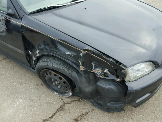 1HGEJ1255PL019316 - 1993 HONDA CIVIC EX შავი ფოტო 9