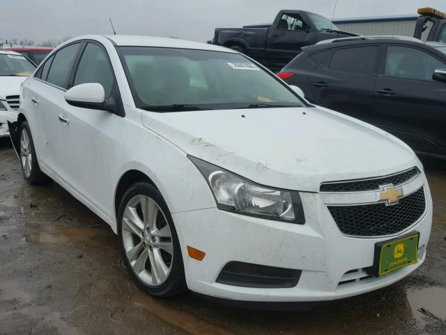 1G1PH5S96B7287556 - 2011 CHEVROLET CRUZE LTZ WHITE photo 1