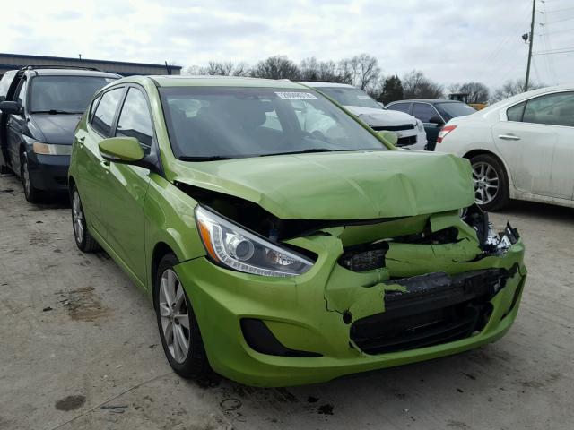 KMHCU5AE7EU153690 - 2014 HYUNDAI ACCENT GLS GREEN photo 1