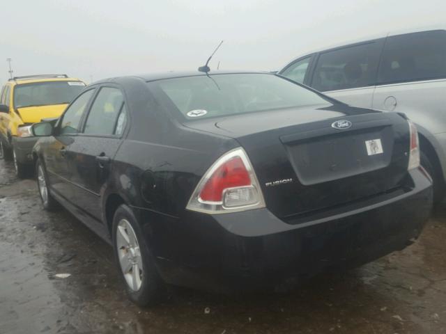 3FAHP07Z77R242139 - 2007 FORD FUSION SE BLACK photo 3