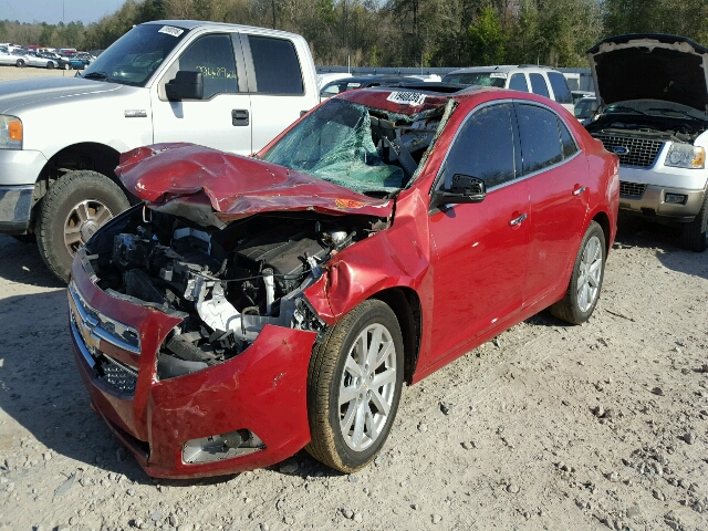 1G11H5SA0DF175294 - 2013 CHEVROLET MALIBU LTZ RED photo 2