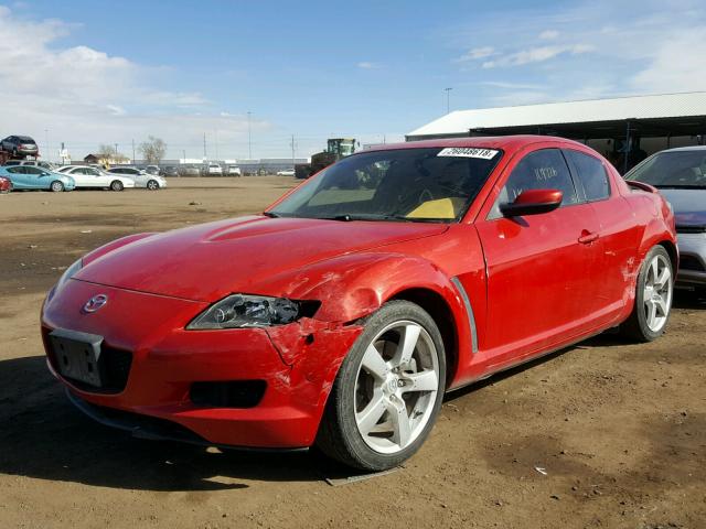 JM1FE173250143962 - 2005 MAZDA RX8 RED photo 2