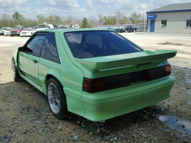 1FABP42E5KF117986 - 1989 FORD MUSTANG GT GREEN photo 3