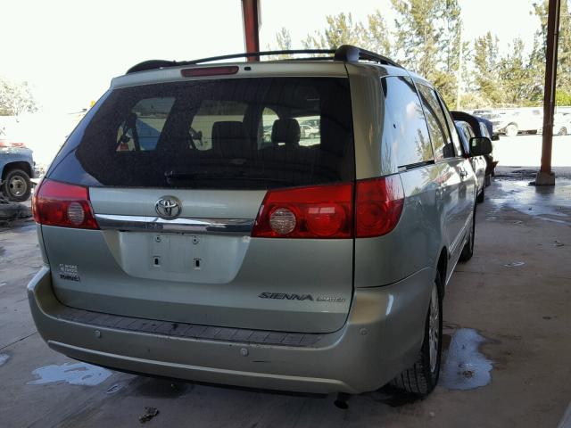 5TDZK22C07S048710 - 2007 TOYOTA SIENNA XLE GREEN photo 4