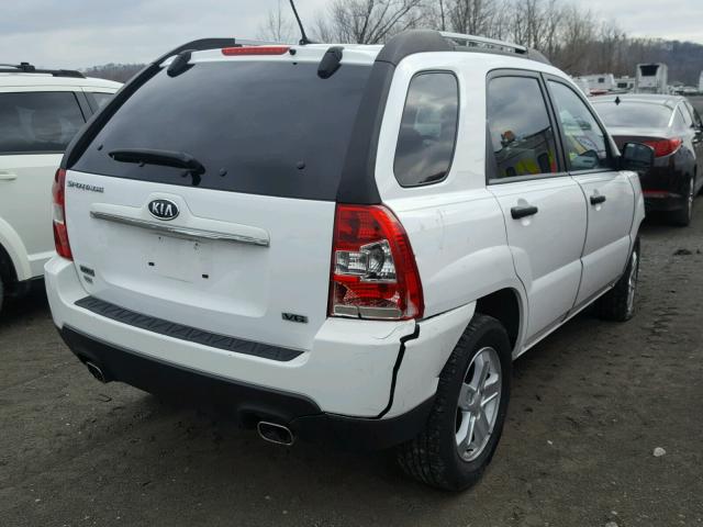 KNDKGCA3XA7672509 - 2010 KIA SPORTAGE L WHITE photo 4