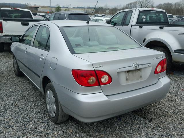 JTDBR32E670104513 - 2007 TOYOTA COROLLA CE SILVER photo 3