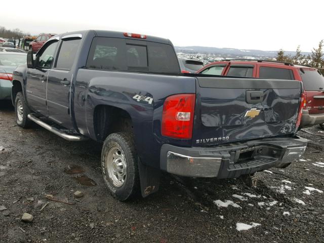 1GCHK23K57F549674 - 2007 CHEVROLET SILVERADO BLUE photo 3