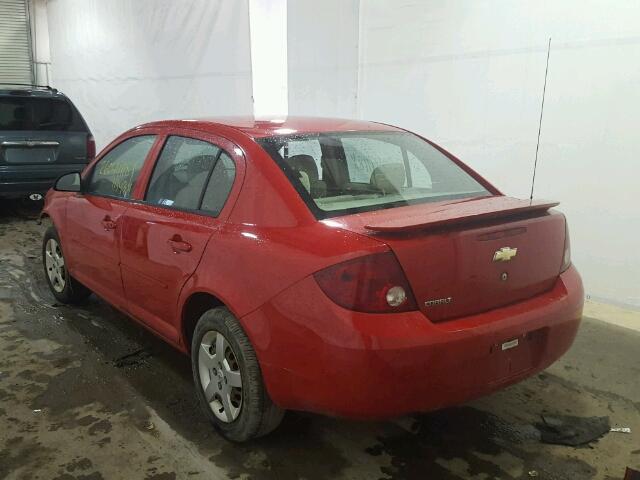 1G1AK52F457500036 - 2005 CHEVROLET COBALT RED photo 3