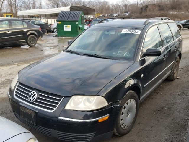 WVWND63B14E005291 - 2004 VOLKSWAGEN PASSAT GL BLACK photo 2