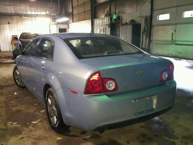 1G1ZG57B68F169450 - 2008 CHEVROLET MALIBU LS ლურჯი ფოტო 3