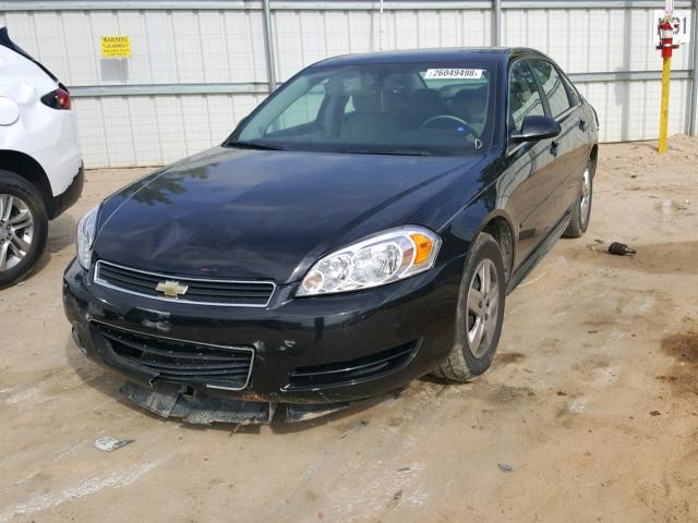 2G1WB57K891322842 - 2009 CHEVROLET IMPALA LS BLACK photo 2