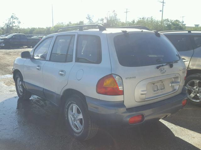 KM8SC13E73U545179 - 2003 HYUNDAI SANTA FE G SILVER photo 3