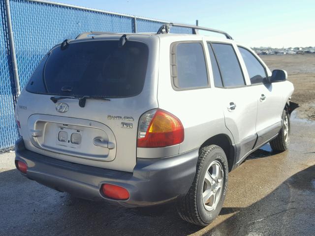 KM8SC13E73U545179 - 2003 HYUNDAI SANTA FE G SILVER photo 4