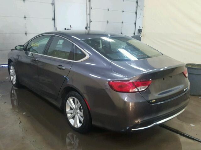 1C3CCCAB0FN658522 - 2015 CHRYSLER 200 LIMITE GRAY photo 3