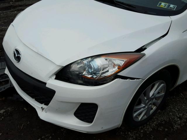 JM1BL1V73C1542915 - 2012 MAZDA 3 I WHITE photo 9