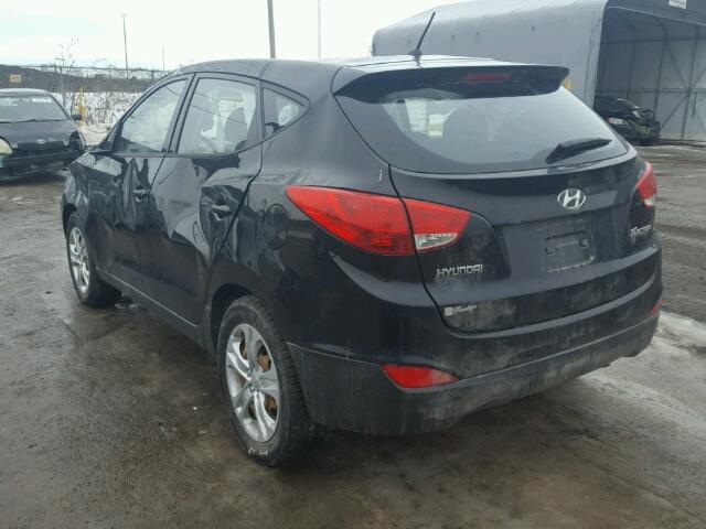 KM8JT3AC4BU247356 - 2011 HYUNDAI TUCSON GL BLACK photo 3