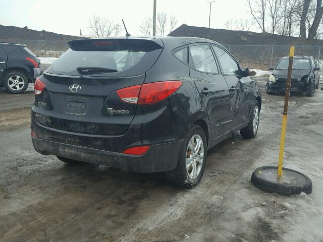 KM8JT3AC4BU247356 - 2011 HYUNDAI TUCSON GL BLACK photo 4