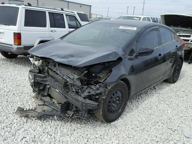 KNAFK4A64F5418813 - 2015 KIA FORTE LX BLACK photo 2