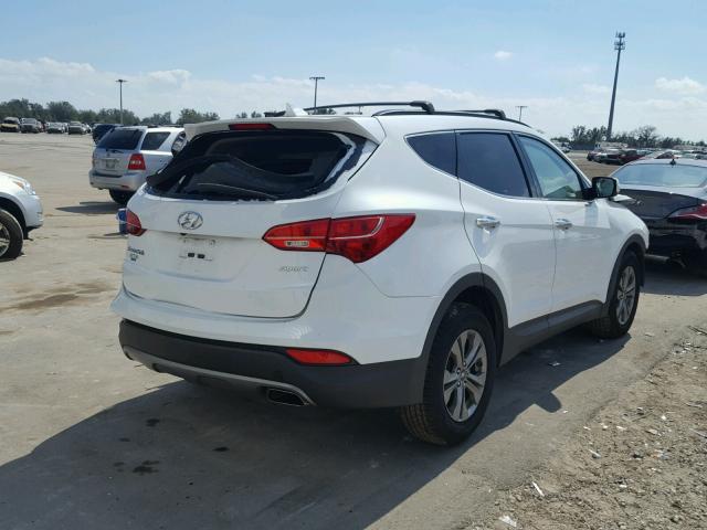 5XYZU3LB7FG303791 - 2015 HYUNDAI SANTA FE S WHITE photo 4