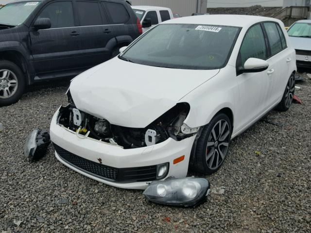 WVWHD7AJ1EW006675 - 2014 VOLKSWAGEN GTI WHITE photo 2