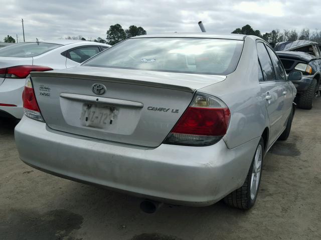 4T1BE32K45U425386 - 2005 TOYOTA CAMRY LE SILVER photo 4