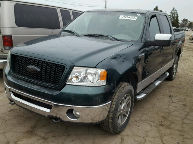 1FTPW14V87KC79124 - 2007 FORD F150 SUPER GREEN photo 2