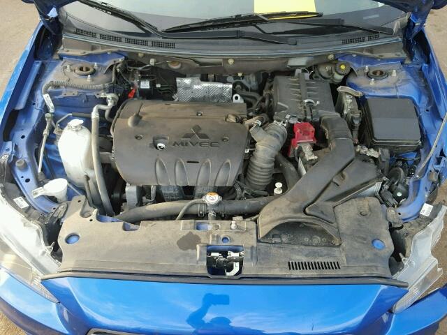 JA32U2FU4FU008217 - 2015 MITSUBISHI LANCER ES BLUE photo 7