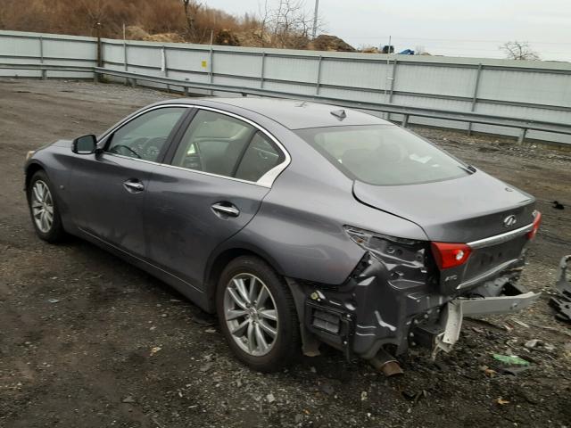 JN1BV7AR3FM421649 - 2015 INFINITI Q50 BASE GRAY photo 3