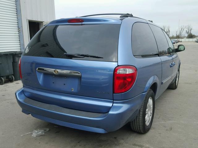 2A8GP54L27R302474 - 2007 CHRYSLER TOWN & COU BLUE photo 4