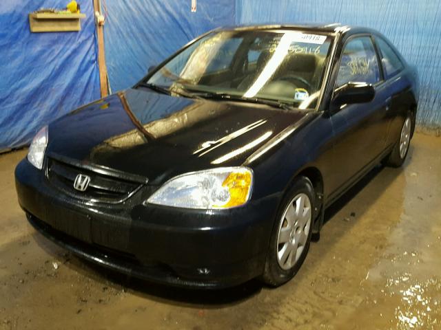 1HGEM219X2L069235 - 2002 HONDA CIVIC EX შავი ფოტო 2