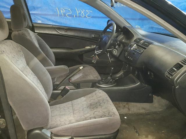 1HGEM219X2L069235 - 2002 HONDA CIVIC EX შავი ფოტო 5