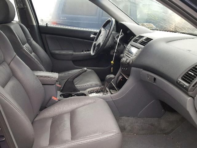 1HGCM56847A103388 - 2007 HONDA ACCORD EX BLUE photo 5