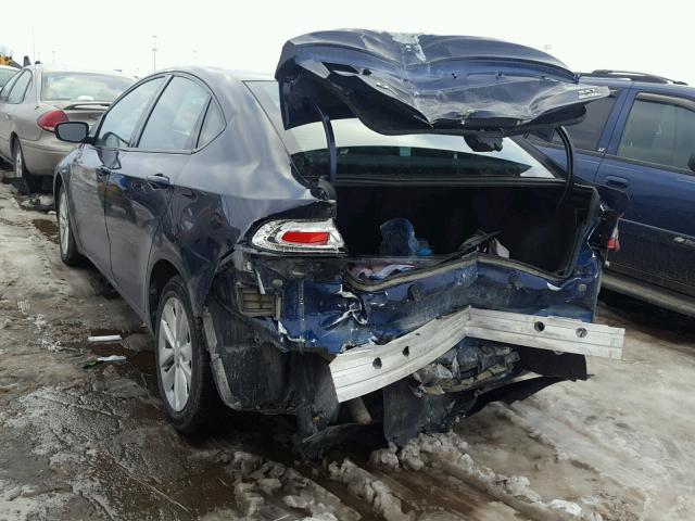 1C3CDFBB1ED877880 - 2014 DODGE DART SXT BLUE photo 3