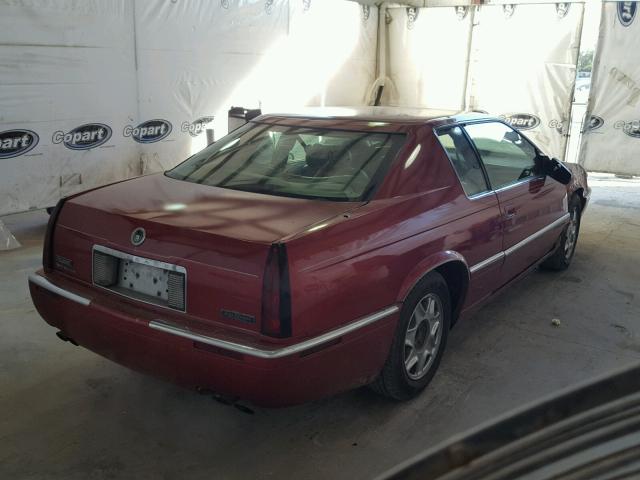 1G6EL12Y0WU610538 - 1998 CADILLAC ELDORADO BURGUNDY photo 4