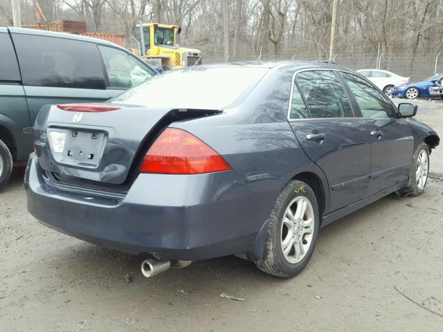 1HGCM56736A005507 - 2006 HONDA ACCORD EX GRAY photo 4