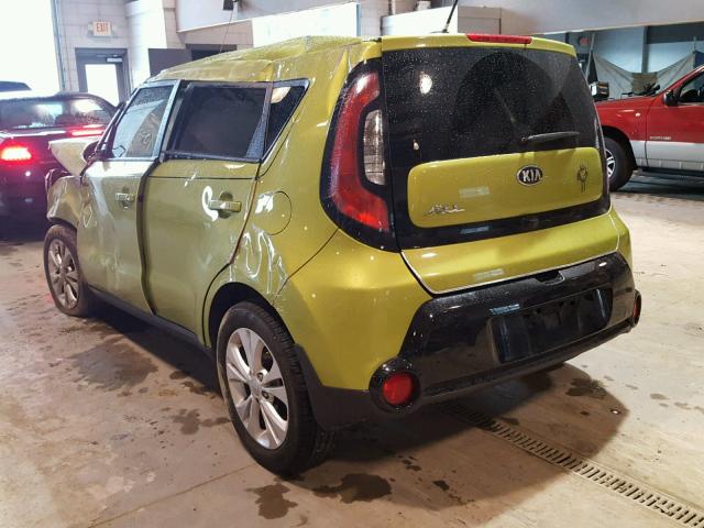 KNDJP3A56G7866413 - 2016 KIA SOUL + GREEN photo 3