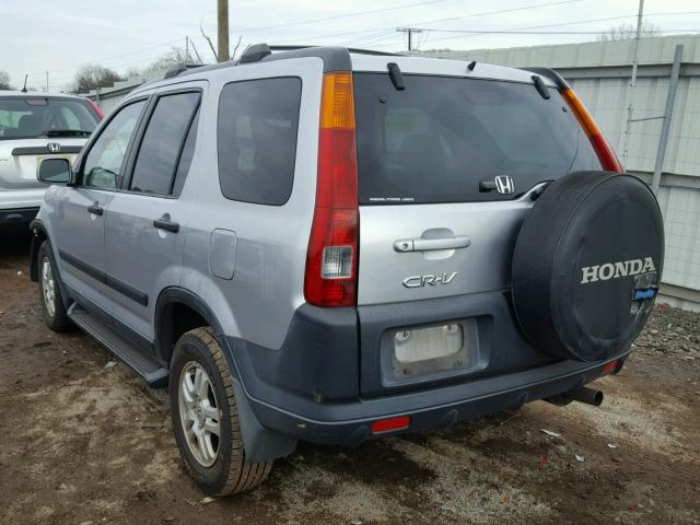 JHLRD78824C026640 - 2004 HONDA CR-V EX SILVER photo 3