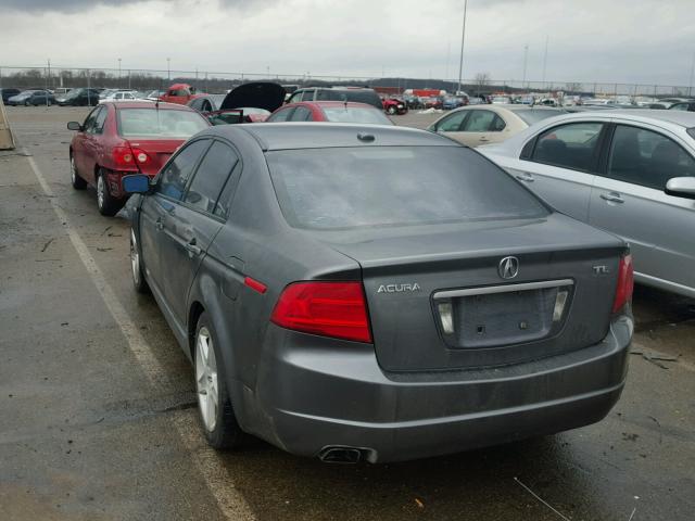 19UUA66205A066545 - 2005 ACURA TL GRAY photo 3