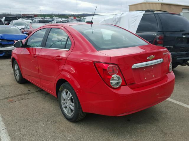 1G1JC5SH4F4158573 - 2015 CHEVROLET SONIC LT RED photo 3